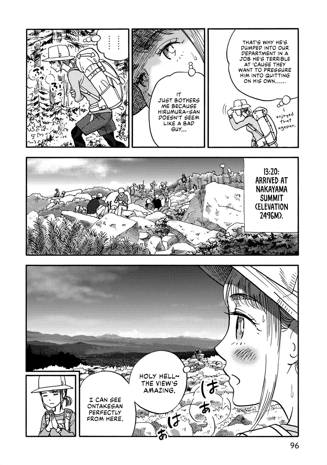 Yama to Shokuyoku to Watashi Chapter 21 page 10 - Chapter 21: Yatsugatake Traverse, Part 1: Takamiishi's Agepan