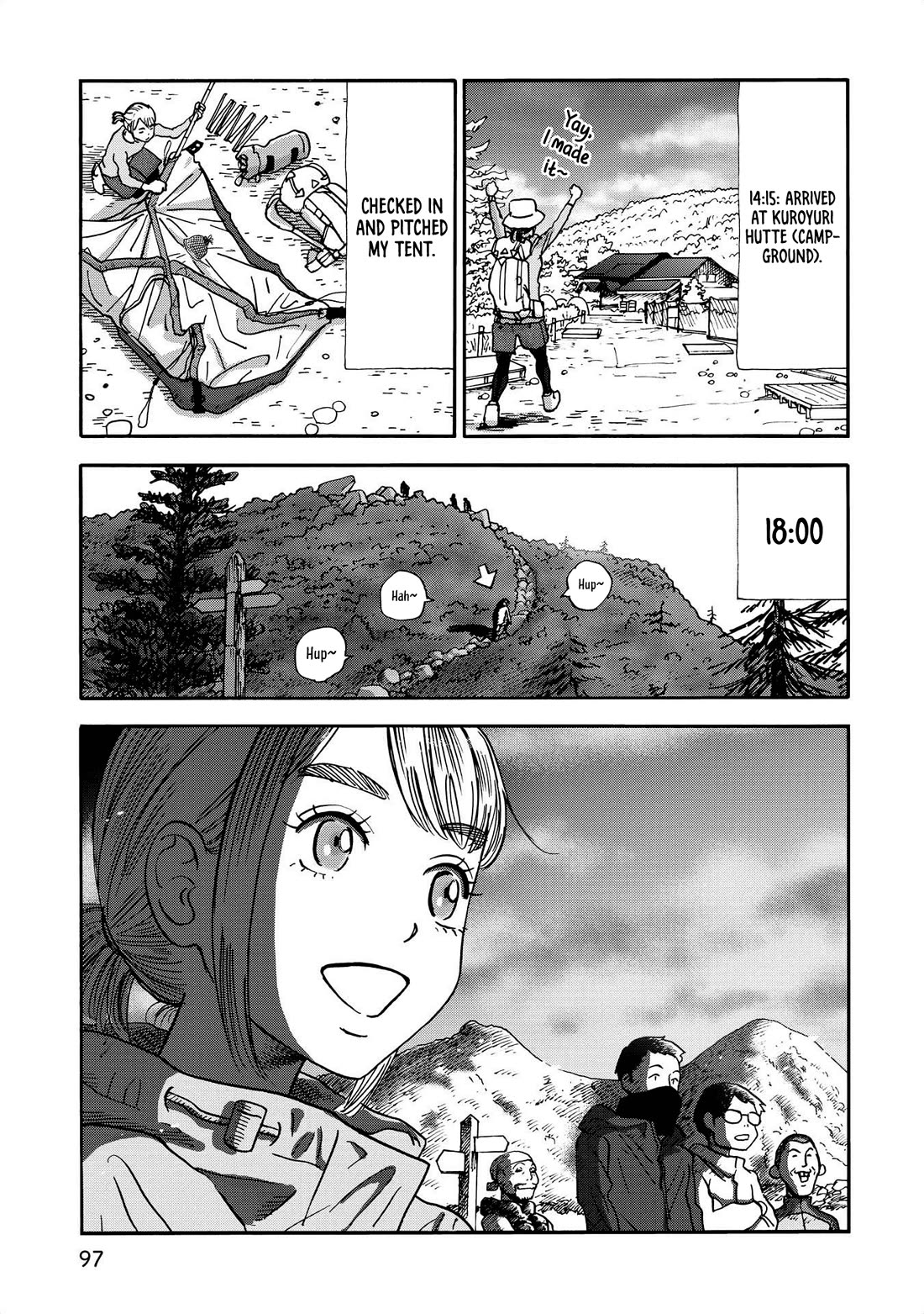 Yama to Shokuyoku to Watashi Chapter 21 page 11 - Chapter 21: Yatsugatake Traverse, Part 1: Takamiishi's Agepan