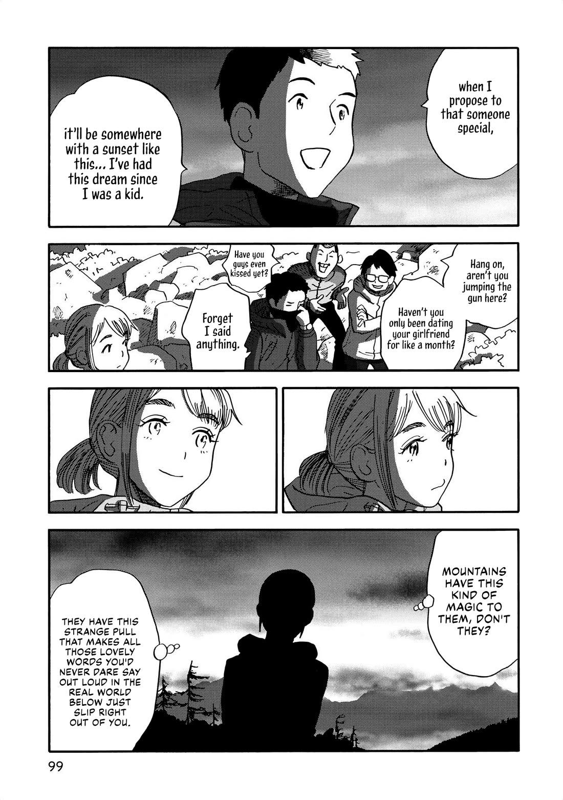 Yama to Shokuyoku to Watashi Chapter 21 page 13 - Chapter 21: Yatsugatake Traverse, Part 1: Takamiishi's Agepan