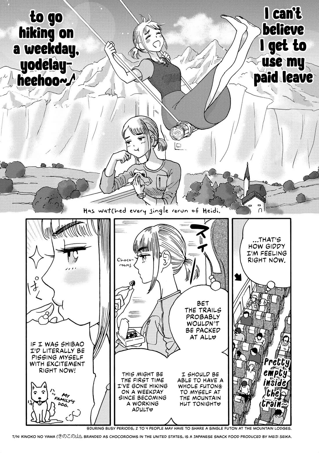 Yama to Shokuyoku to Watashi Chapter 21 page 2 - Chapter 21: Yatsugatake Traverse, Part 1: Takamiishi's Agepan