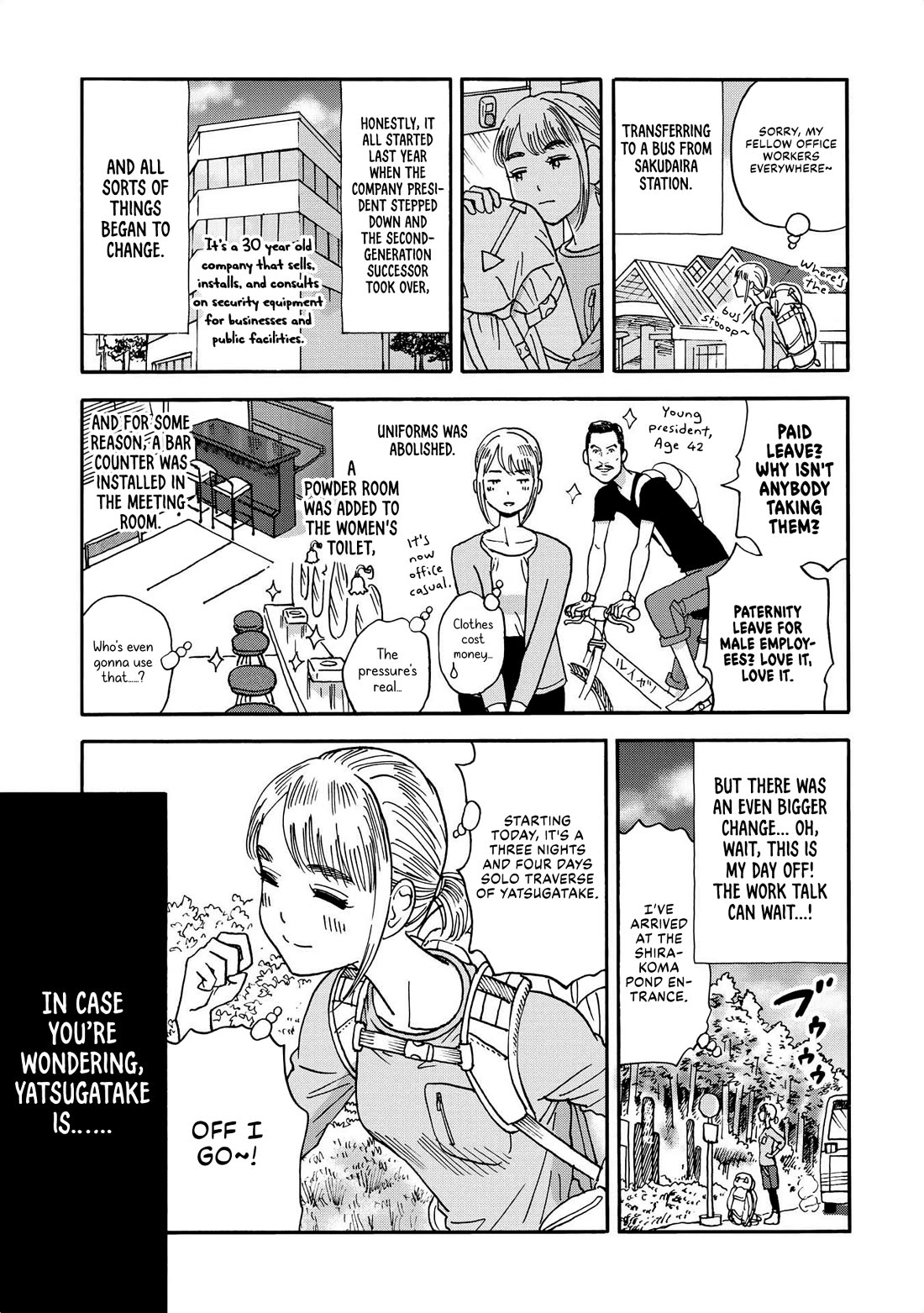 Yama to Shokuyoku to Watashi Chapter 21 page 3 - Chapter 21: Yatsugatake Traverse, Part 1: Takamiishi's Agepan