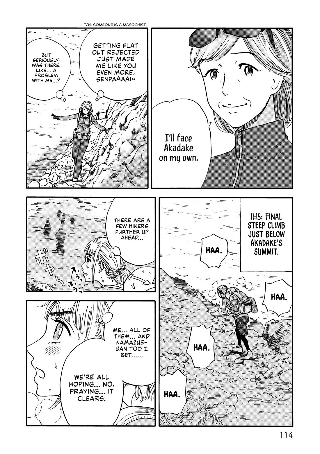Yama to Shokuyoku to Watashi Chapter 23 page 4 - Chapter 23: Yatsugatake Traverse, Part 3: A Nice Relaxing Steak