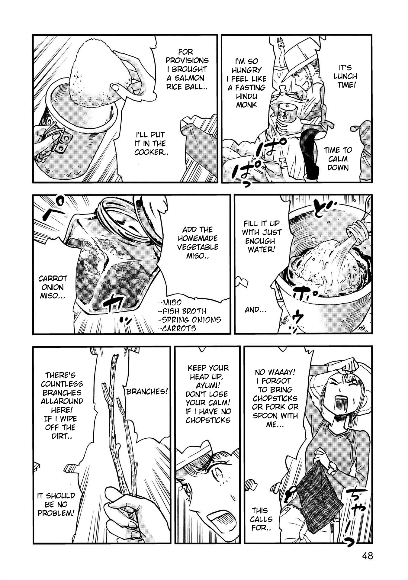 Yama to Shokuyoku to Watashi Chapter 5 page 6 - Chapter 5: Miso Salmon Stew of Perseverance