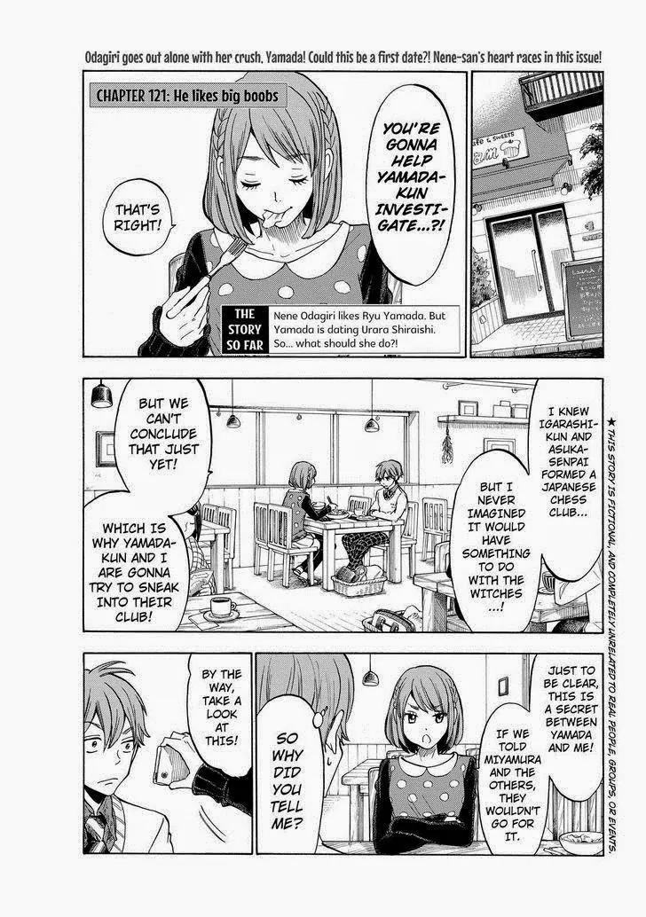 Yamada-kun to 7-nin no Majo Chapter 121 page 3 - Chapter 121: He Likes Big Boobs