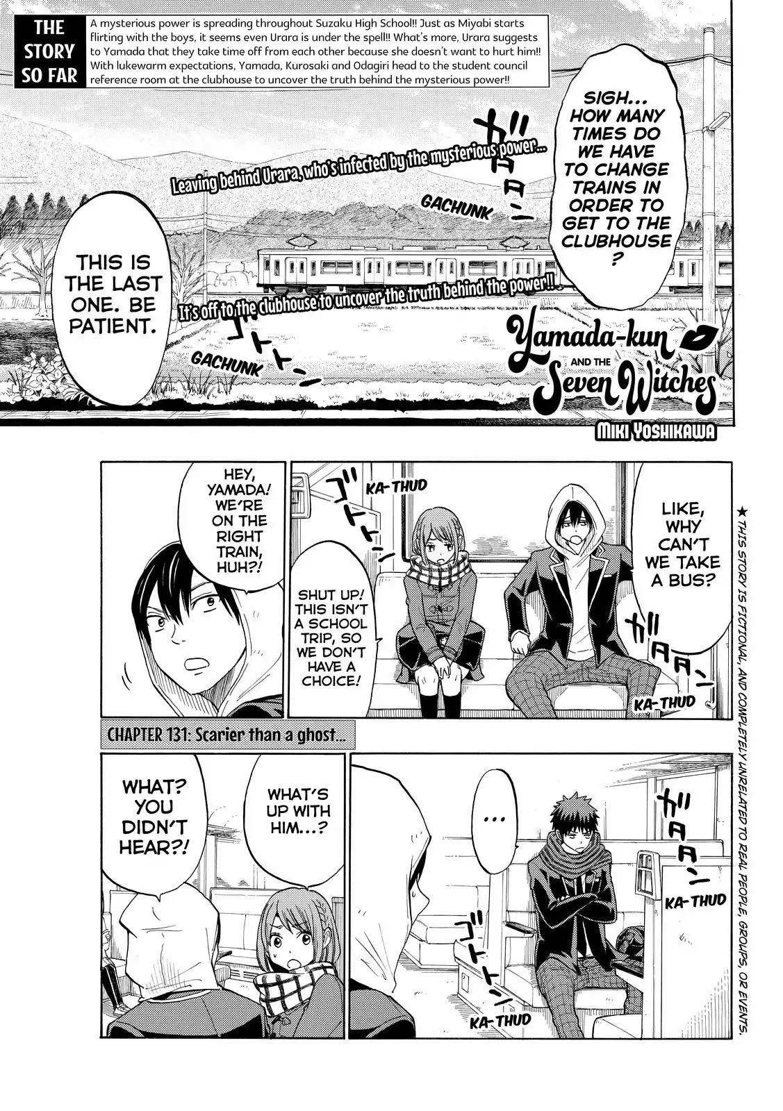 Yamada-kun to 7-nin no Majo Chapter 131 page 1 - Chapter 131: Scarier Than A Ghost...