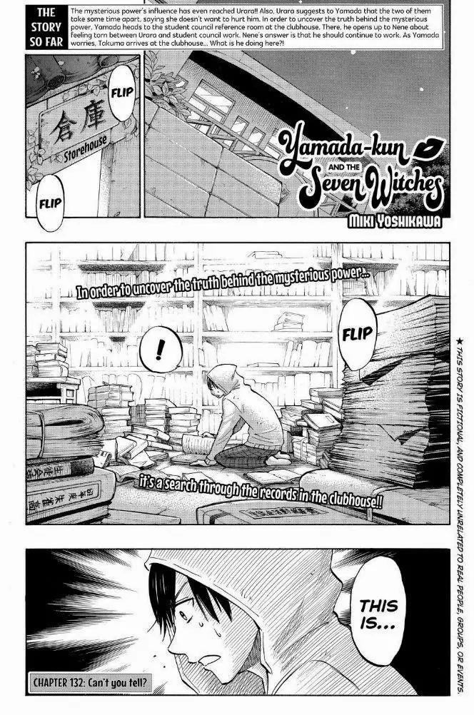 Yamada-kun to 7-nin no Majo Chapter 132 page 1 - Chapter 132: Can't You Tell?
