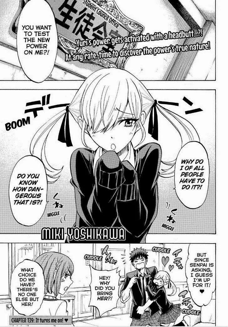 Yamada-kun to 7-nin no Majo Chapter 139 page 1 - Chapter 139: It Turns Me On!
