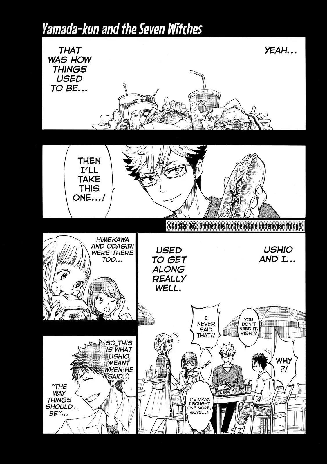 Yamada-kun to 7-nin no Majo Chapter 162 page 1 - Chapter 162: Blamed Me For The Whole Underwear Thing!!