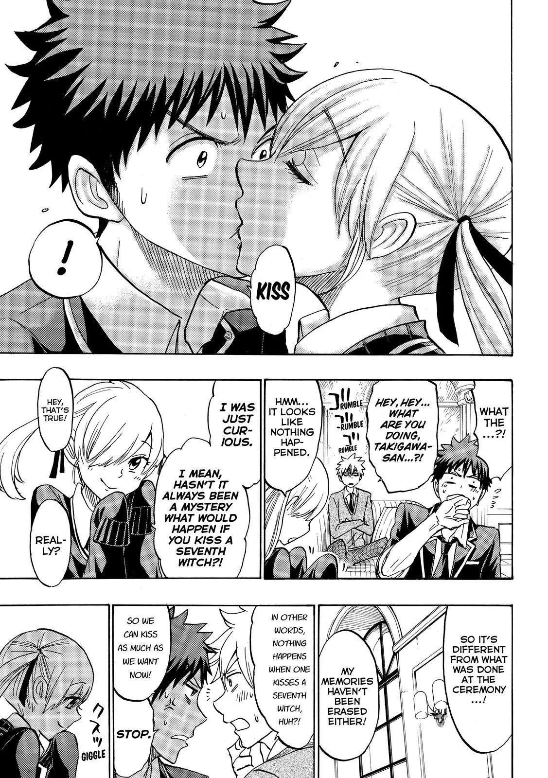 Yamada-kun to 7-nin no Majo Chapter 166 page 13 - Chapter 166: Kiss As Much As We Want!