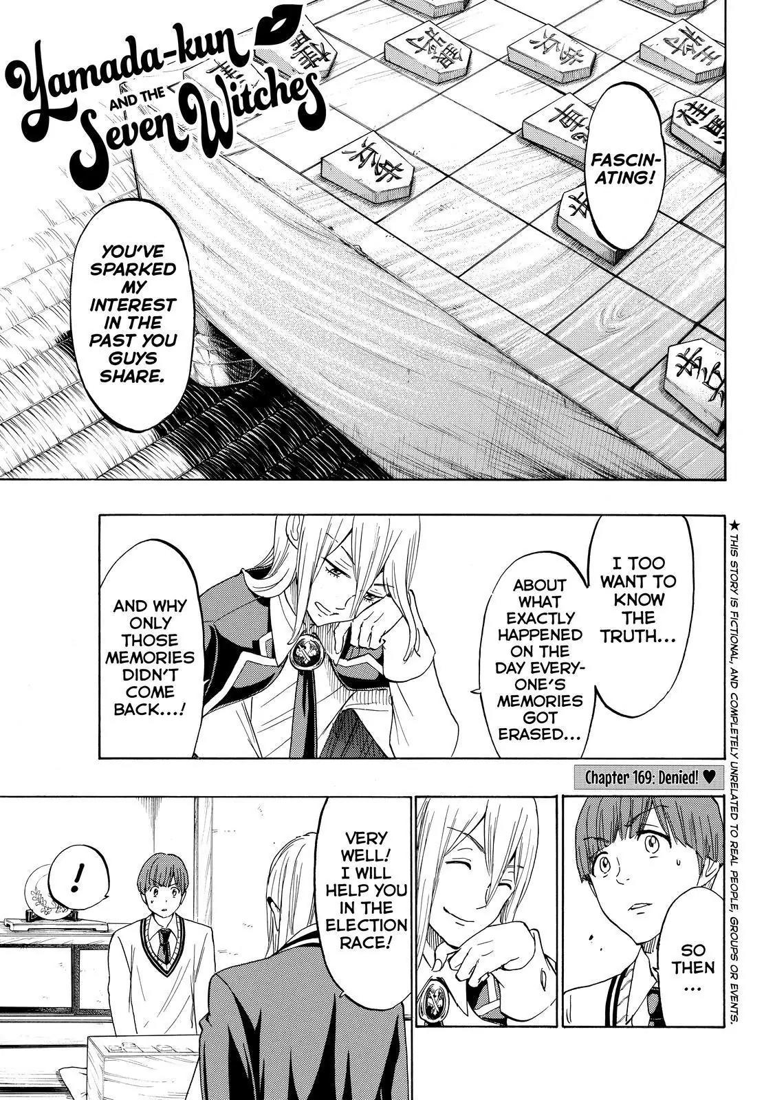 Yamada-kun to 7-nin no Majo Chapter 169 page 1 - Chapter 169: Denied!