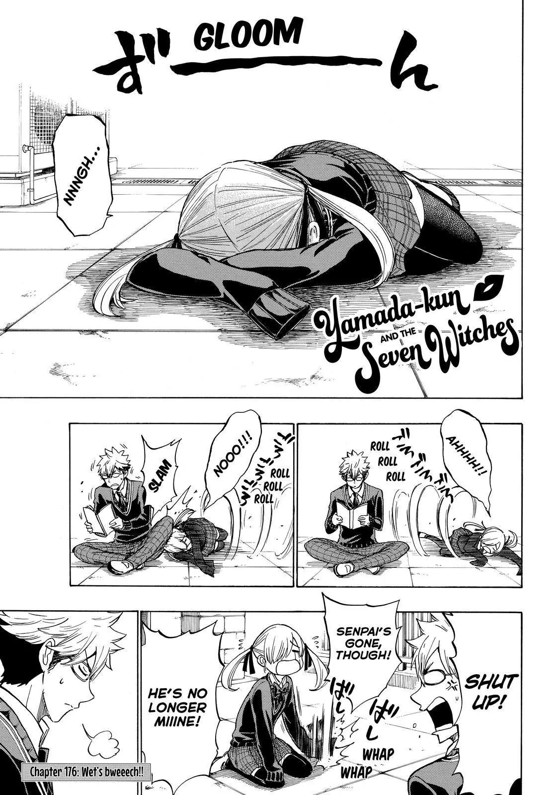 Yamada-kun to 7-nin no Majo Chapter 176 page 1 - Chapter 176 : Wet's bweeech!!