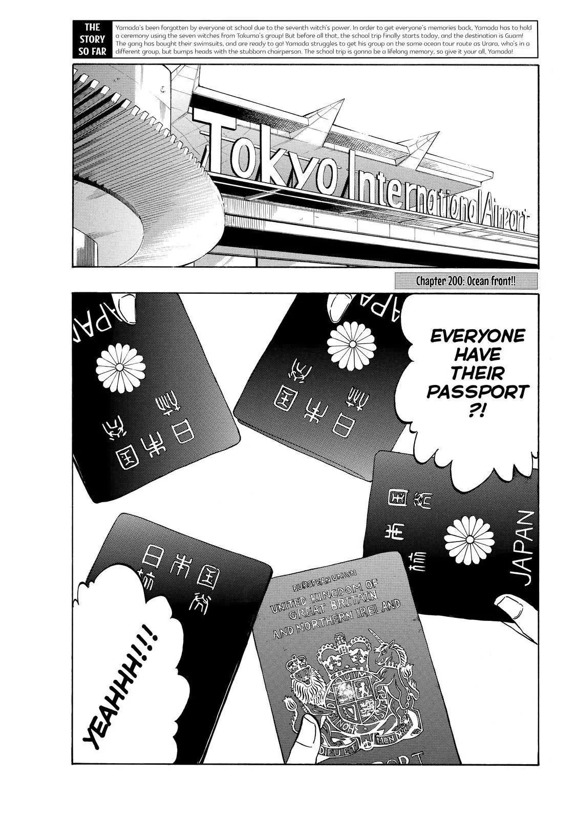 Yamada-kun to 7-nin no Majo Chapter 200 page 2 - Chapter 200: Ocean Front!!