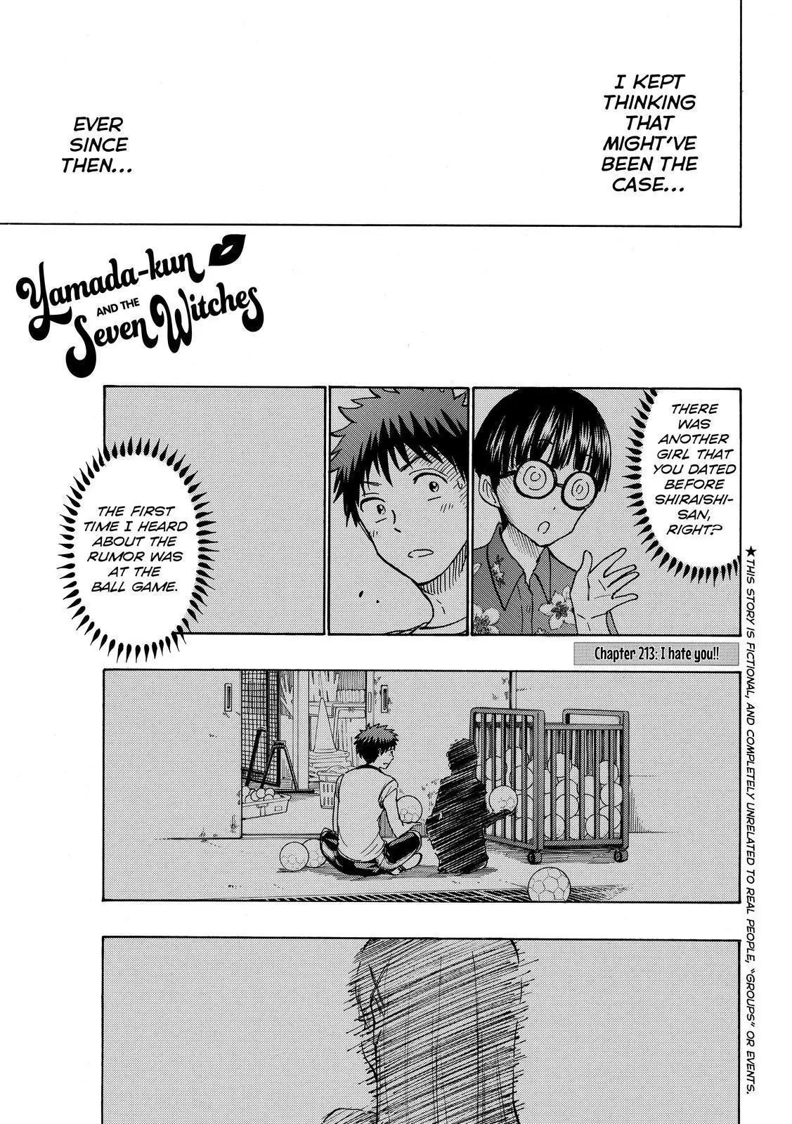 Yamada-kun to 7-nin no Majo Chapter 213 page 1 - Chapter 213 : I Hate You!