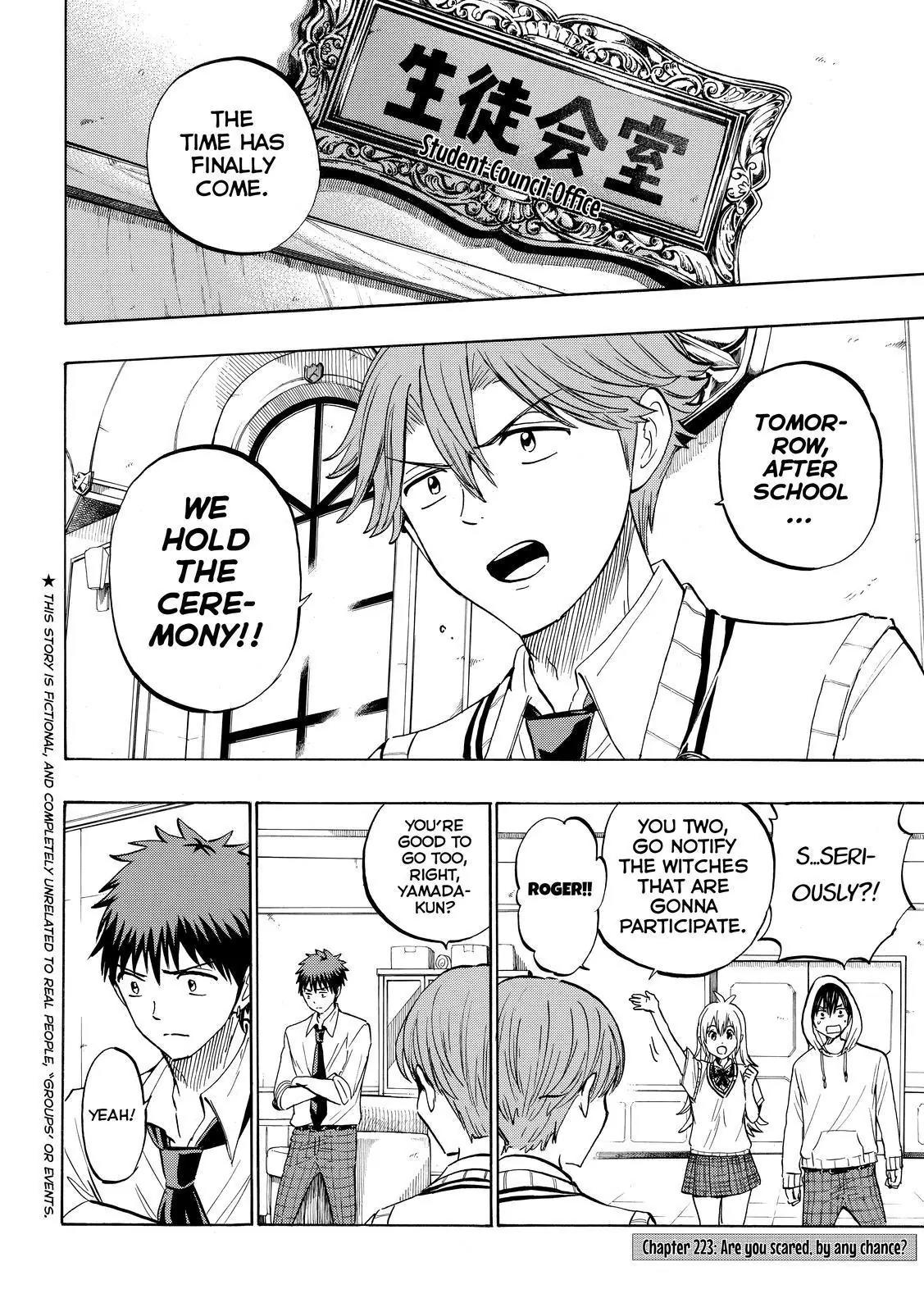 Yamada-kun to 7-nin no Majo Chapter 223 page 2 - Chapter 223: Are You Scared, By Any Chance?