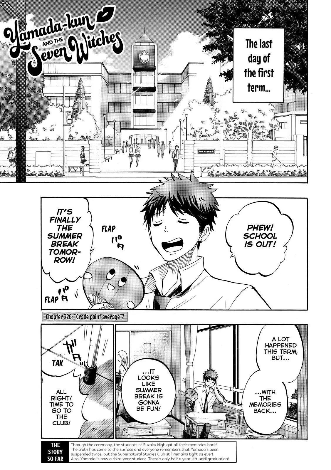 Yamada-kun to 7-nin no Majo Chapter 226 page 1 - Chapter 226: "Grade Point Average"?