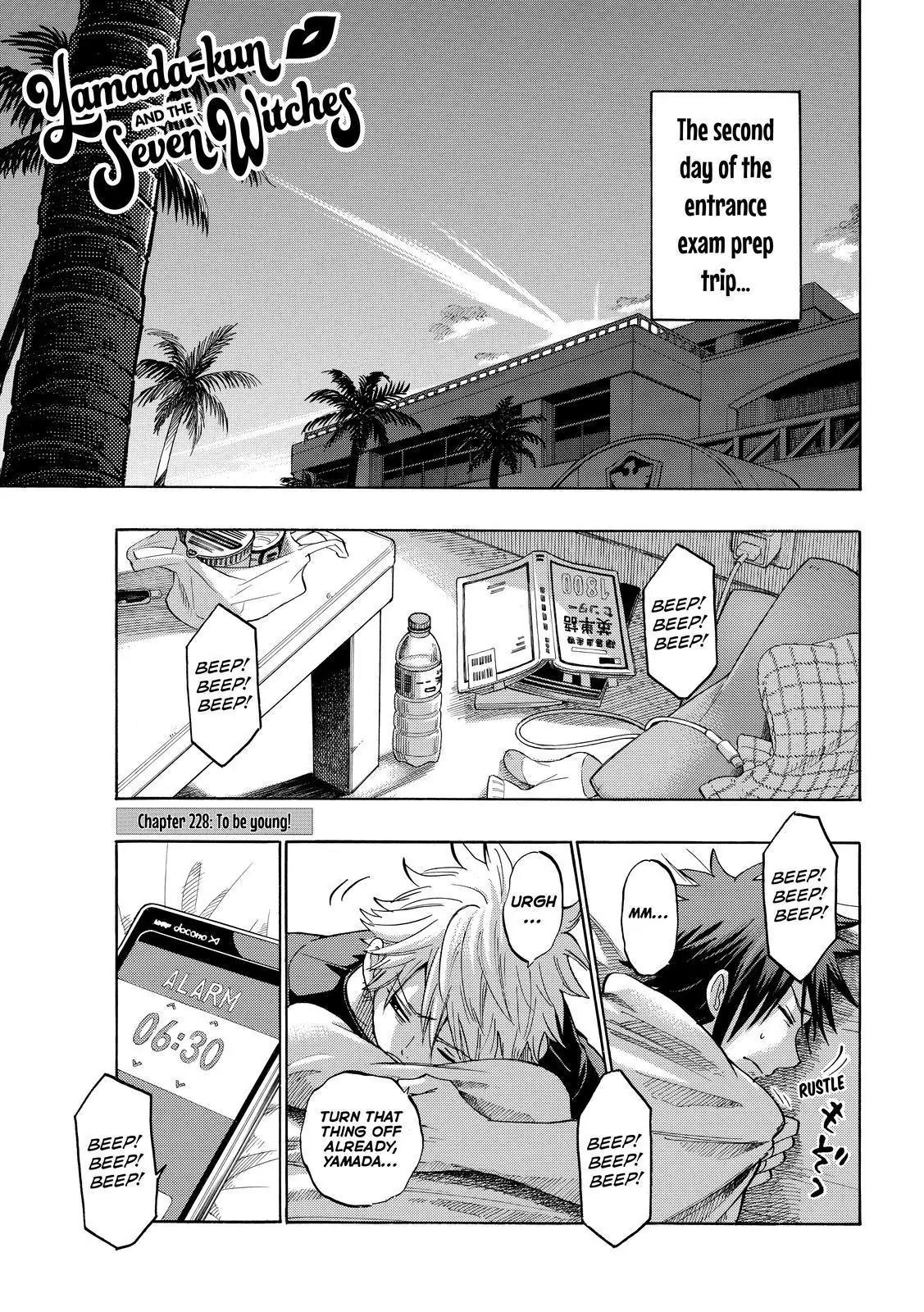 Yamada-kun to 7-nin no Majo Chapter 228 page 1 - Chapter 228: To Be Young!