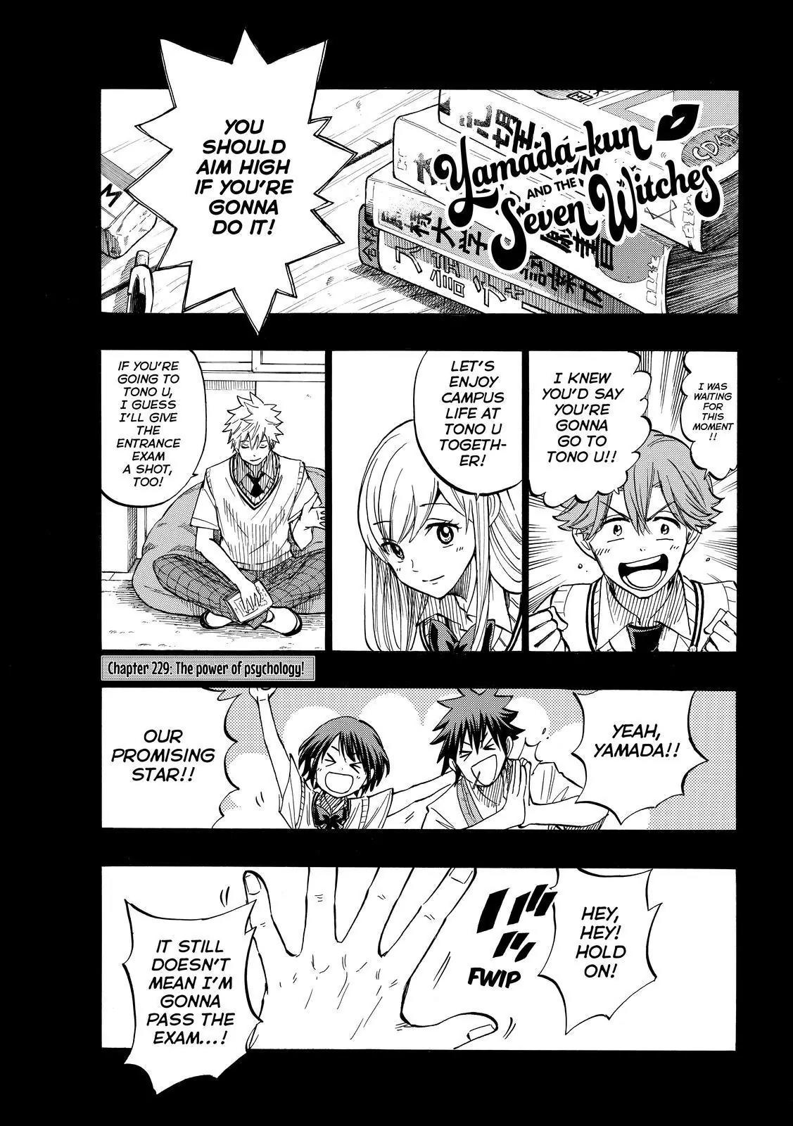 Yamada-kun to 7-nin no Majo Chapter 229 page 1 - Chapter 229: The Power Of Psychology!