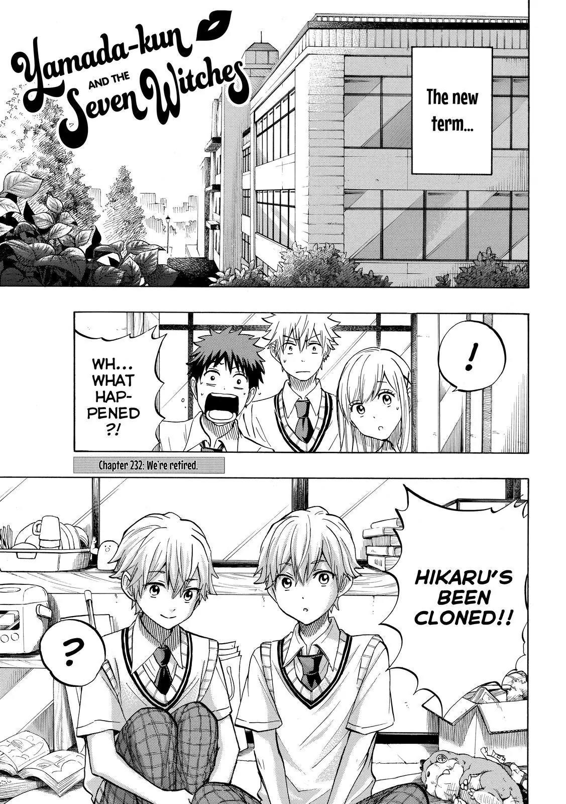 Yamada-kun to 7-nin no Majo Chapter 232 page 1 - Chapter 232: We're Retired.