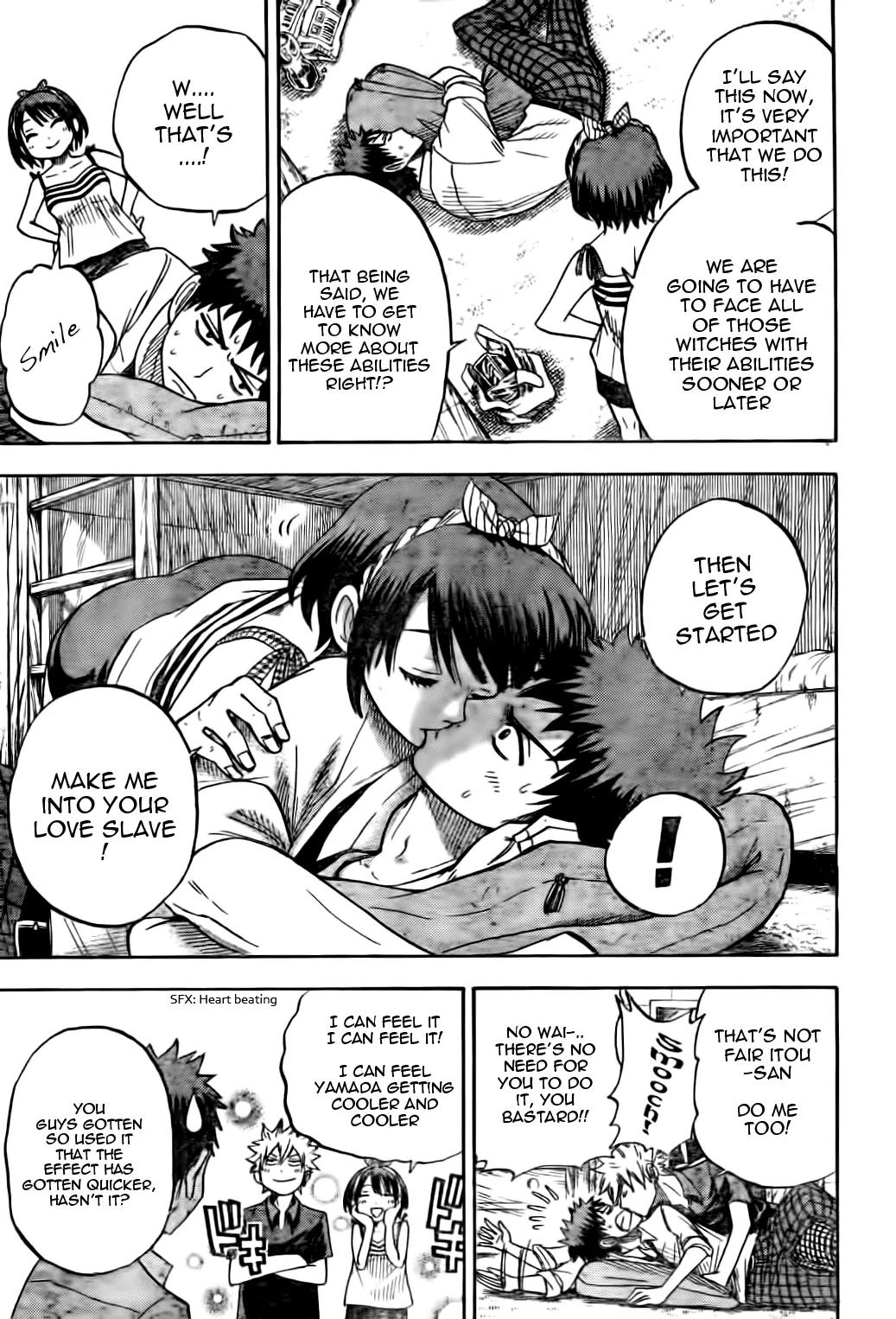Yamada-kun to 7-nin no Majo Chapter 25 page 17 - Chapter 25 : "mi-n mi-n"