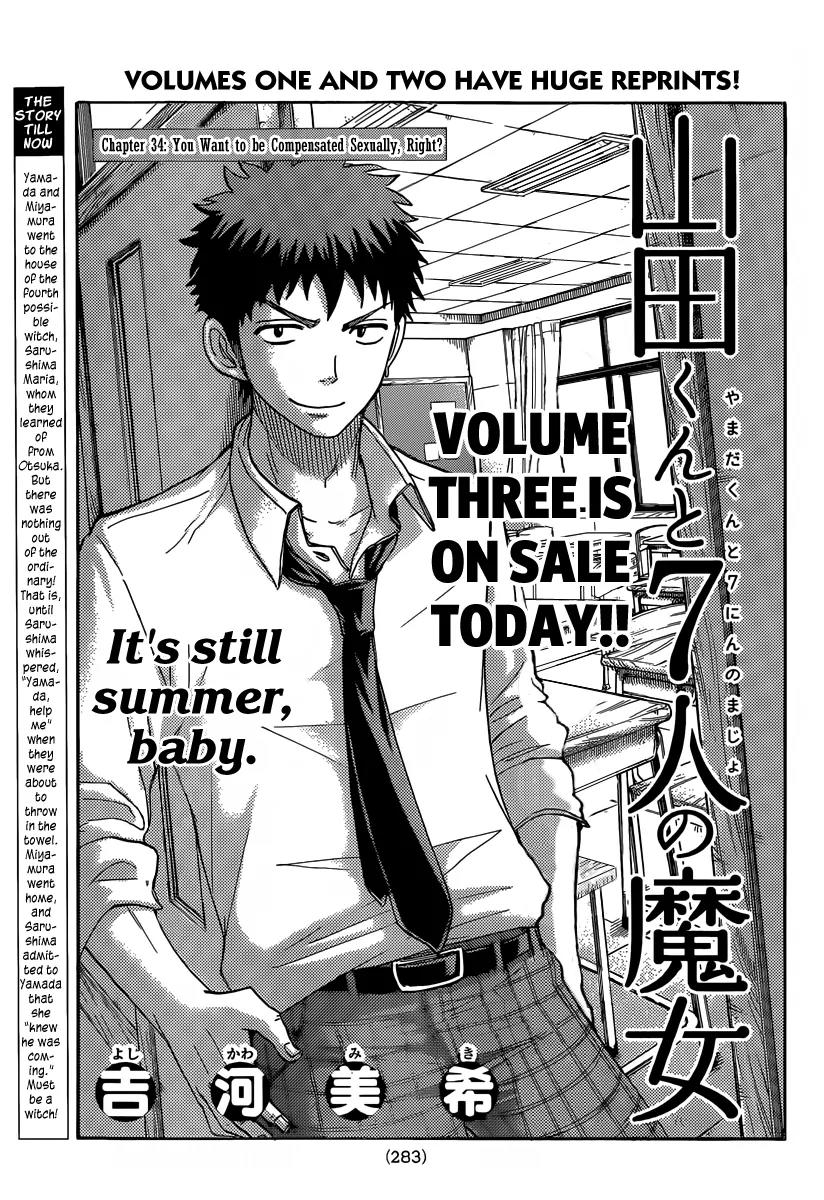 Yamada-kun to 7-nin no Majo Chapter 34 page 1 - Chapter 34 : You Want to be Compensated Sexually, Right?