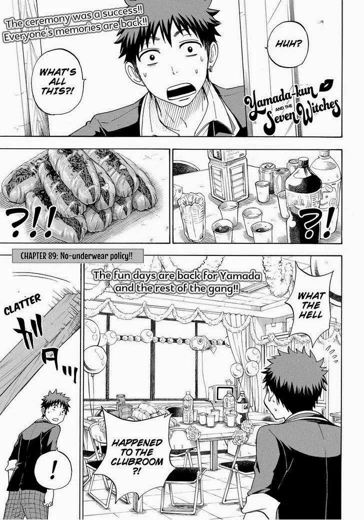 Yamada-kun to 7-nin no Majo Chapter 89 page 1 - Chapter 89: No-underwear Policy!!