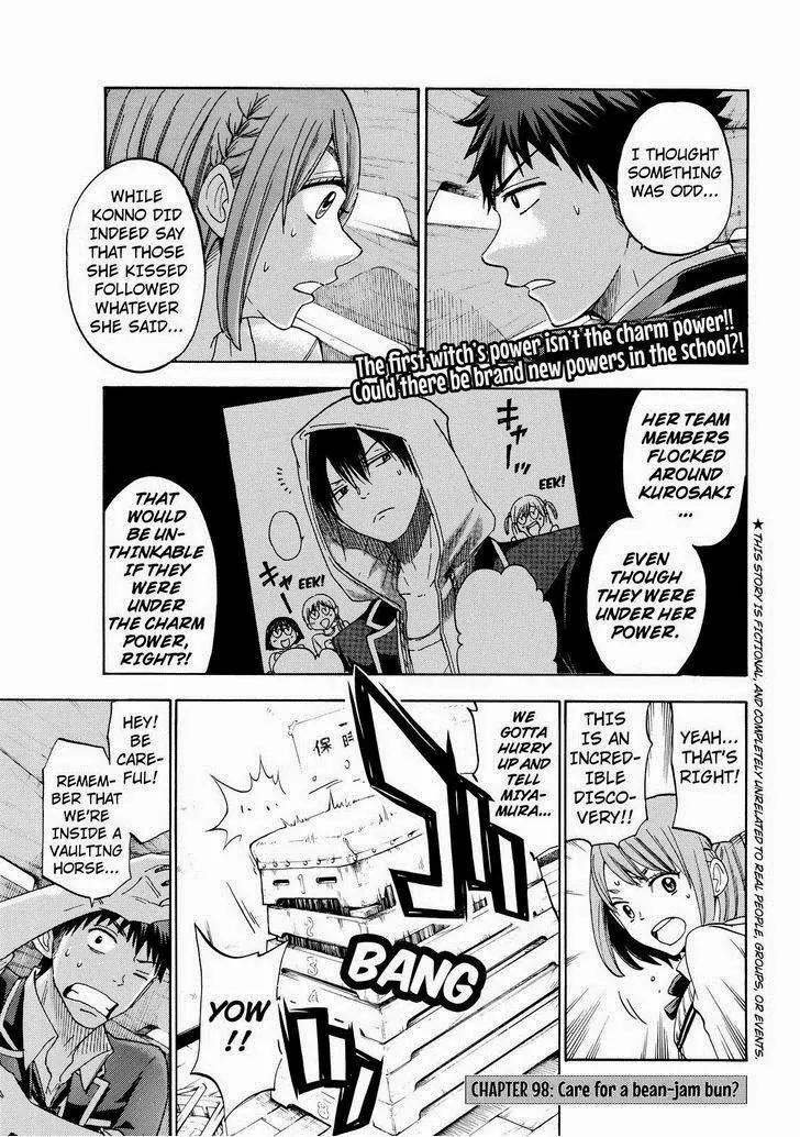 Yamada-kun to 7-nin no Majo Chapter 99 page 1 - Chapter 99: Care For A Bean-Jam Bun?