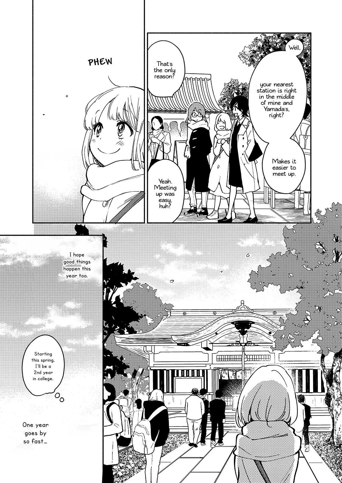 Yamada to Kase-san Chapter 27 page 10 - Chapter 27: First shrine visit and Kase-san