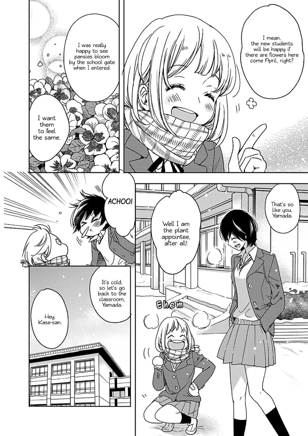 Yamada to Kase-san Chapter 3 page 15 - Chapter 3: Powdery Snow and Kase-san
