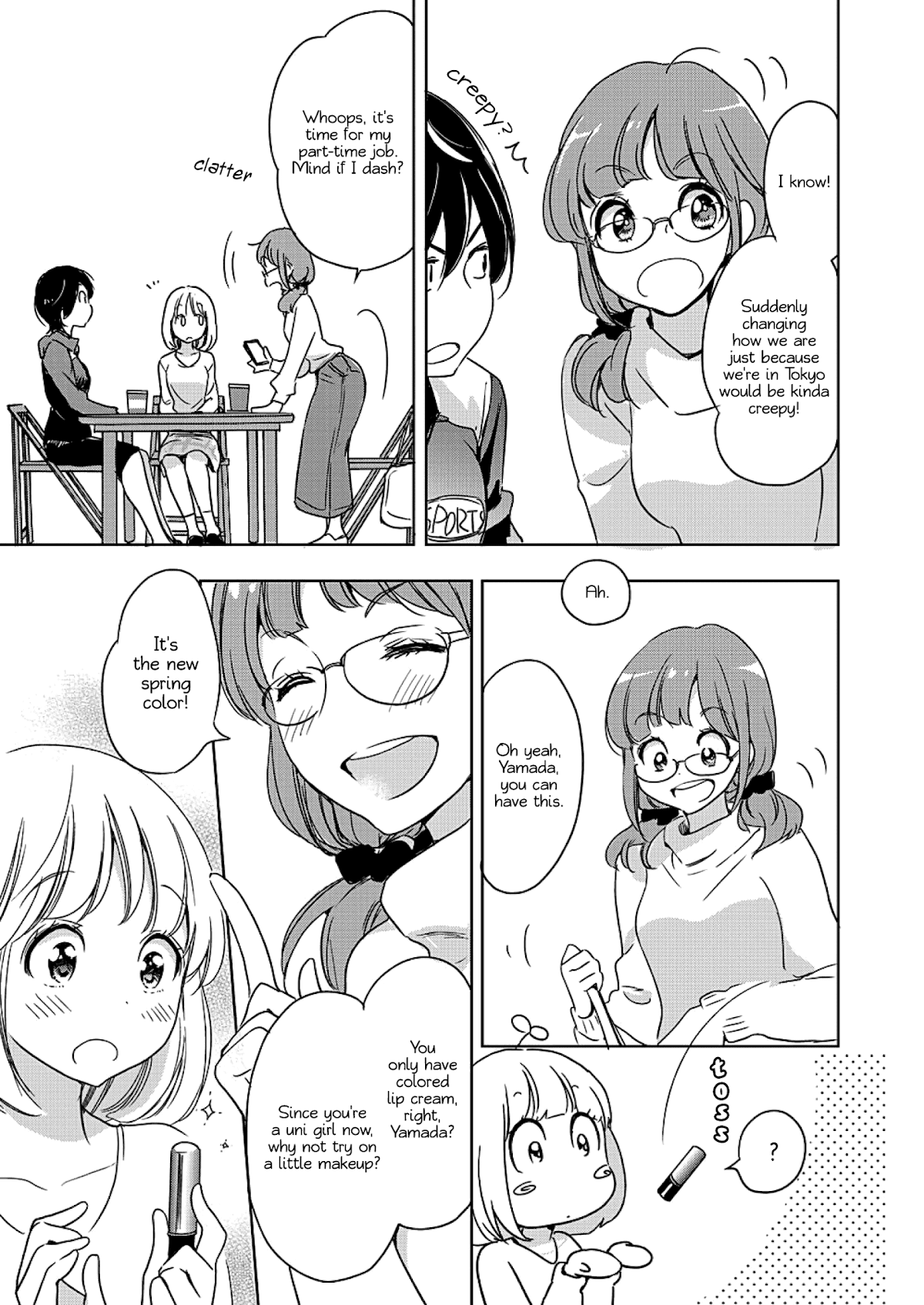 Yamada to Kase-san Chapter 4 page 14 - Chapter 4: Lipstick and Kase-san