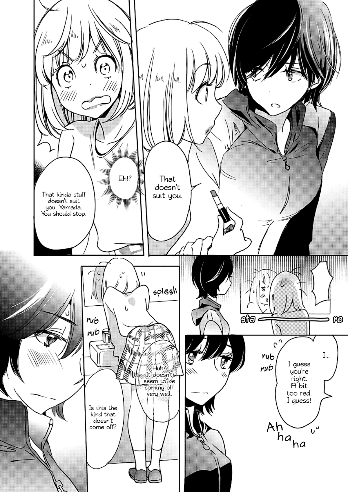 Yamada to Kase-san Chapter 4 page 19 - Chapter 4: Lipstick and Kase-san