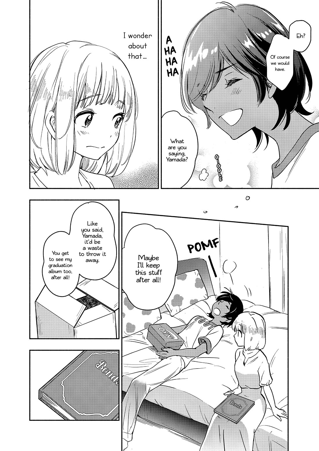Yamada to Kase-san Chapter 48 page 11 - Chapter 48: (Yamada and Kase-san) Graduation album and Kase-san