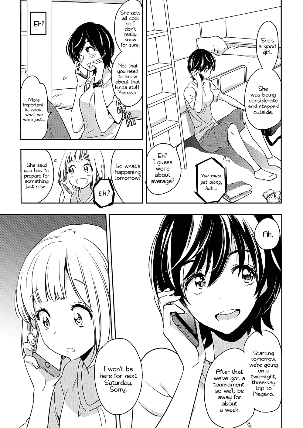 Yamada to Kase-san Chapter 7 page 13 - Chapter 7: Roommate and Kase-san