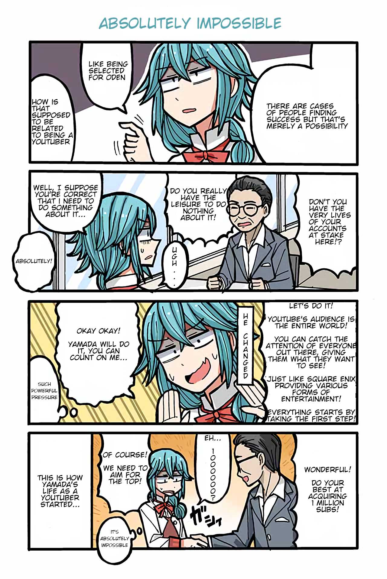 Yamada's Life as a Lazy Youtuber Chapter 3 page 1 - Chapter 3: Absolutely Impossible