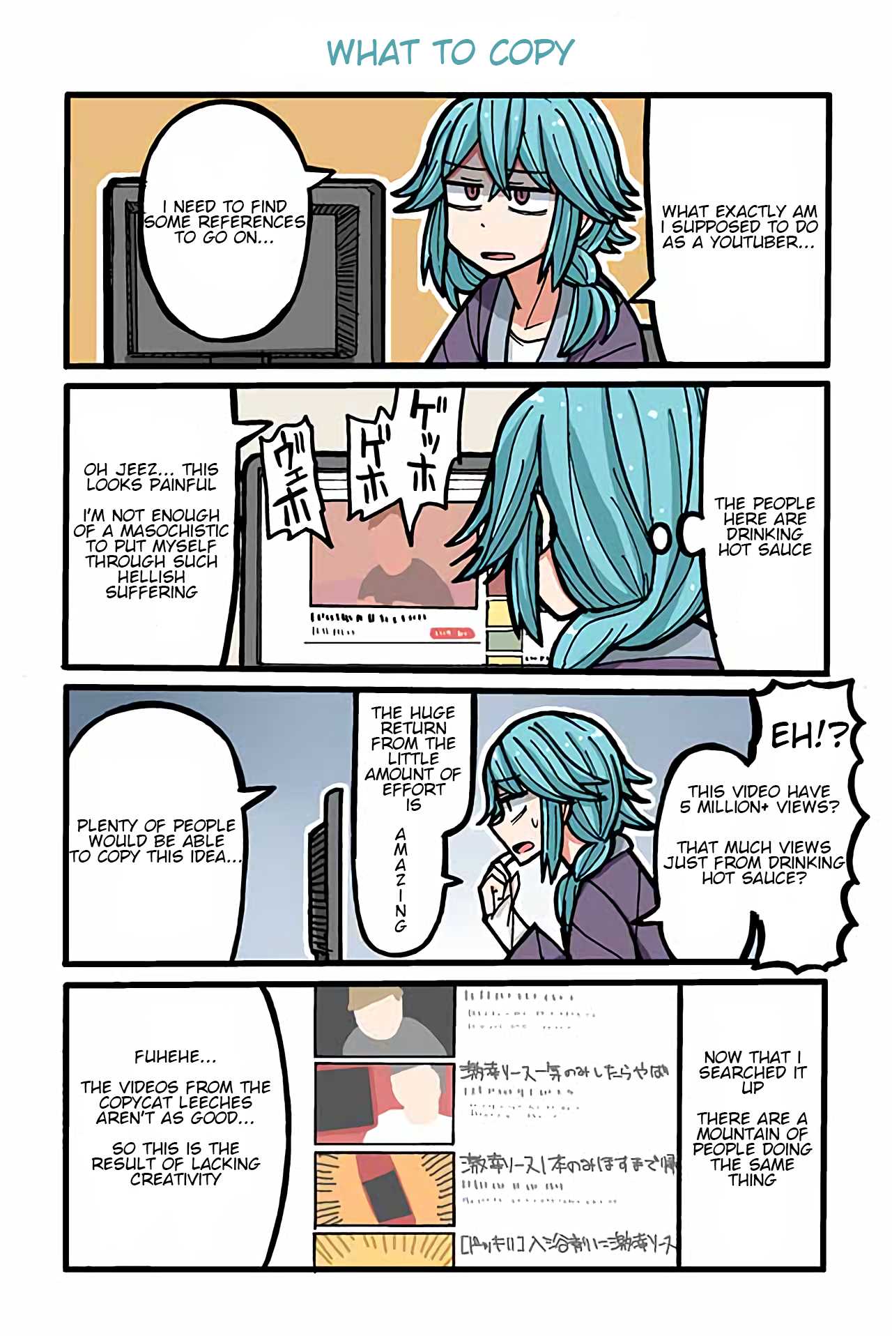 Yamada's Life as a Lazy Youtuber Chapter 4 page 1 - Chapter 4: What to Copy