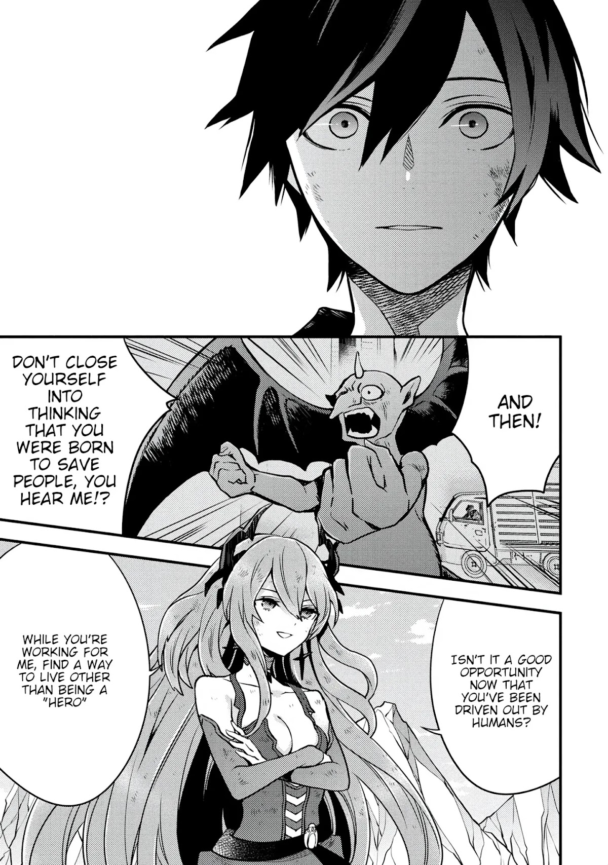 Yamemasu Tsugi No Shokuba Ha Mao Jo Chapter 15.1 page 29 - Chapter 15.1 - 15.3: Hero, Protect Humanity ………… ①
