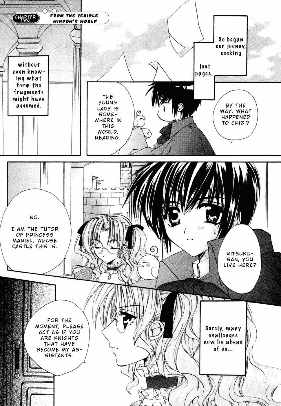 Yami to Boushi to Hon no Tabibito Chapter 2 page 1 - Chapter 2: From the Vehicle Window's World
