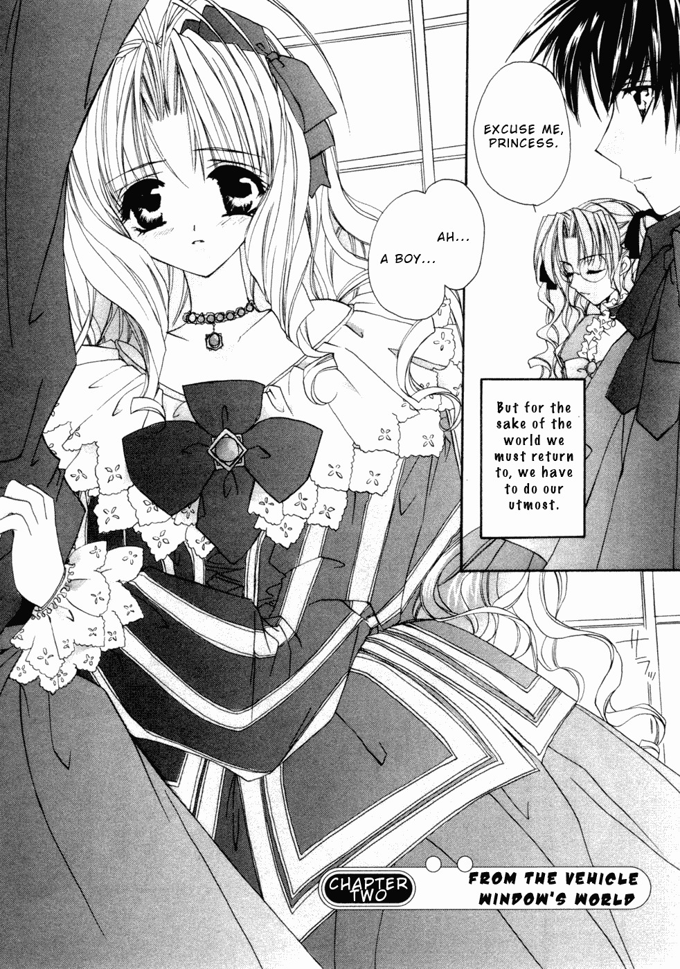 Yami to Boushi to Hon no Tabibito Chapter 2 page 2 - Chapter 2: From the Vehicle Window's World
