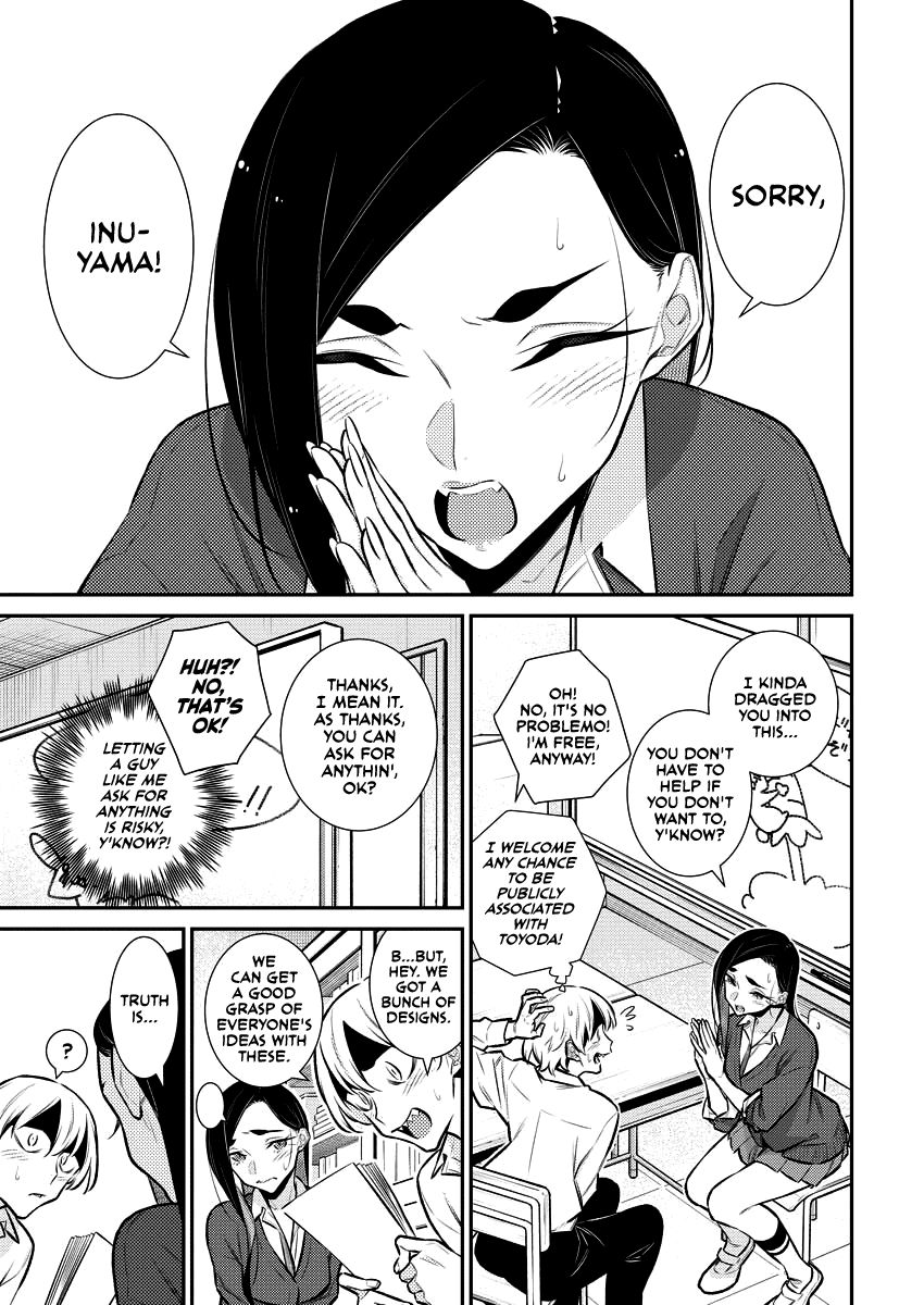 Yancha Gal no Anjou-san Chapter 136 page 9 - Chapter 136: Toyoda-san Wants to Design the T-shirts