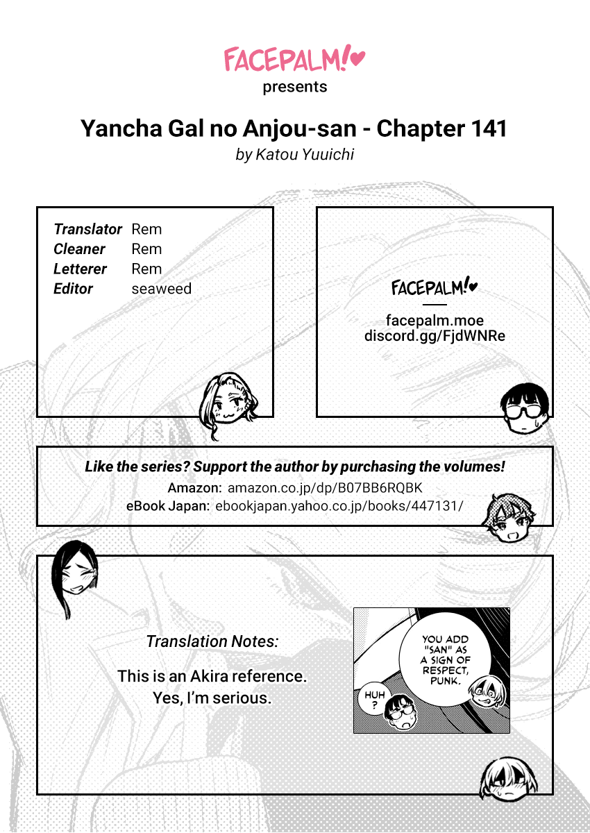 Yancha Gal no Anjou-san Chapter 141 page 14 - Chapter 141: Toyoda-san's Career Survey