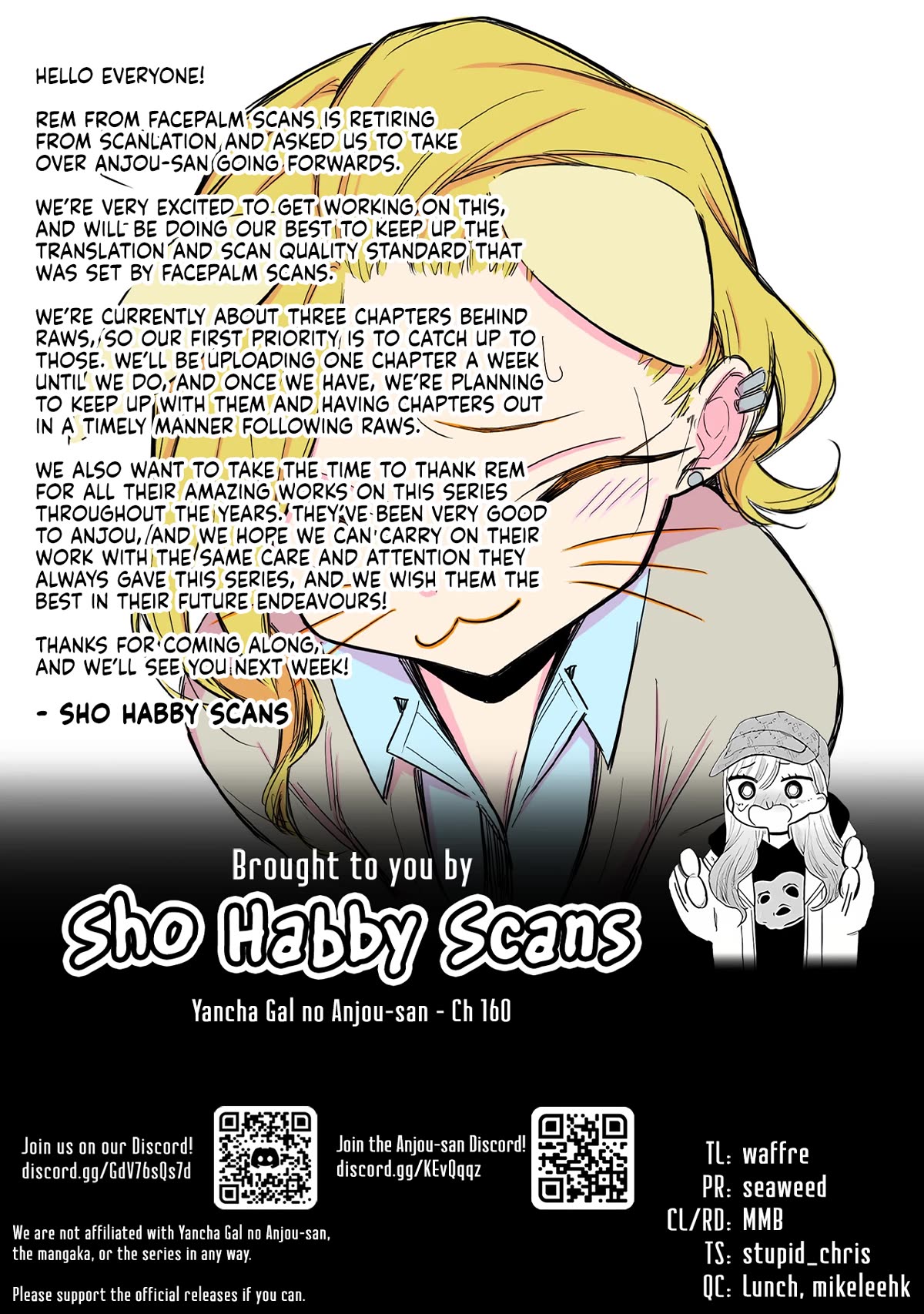Yancha Gal no Anjou-san Chapter 160 page 13 - Chapter 160: Anjou-san is Very Sleep Deprived