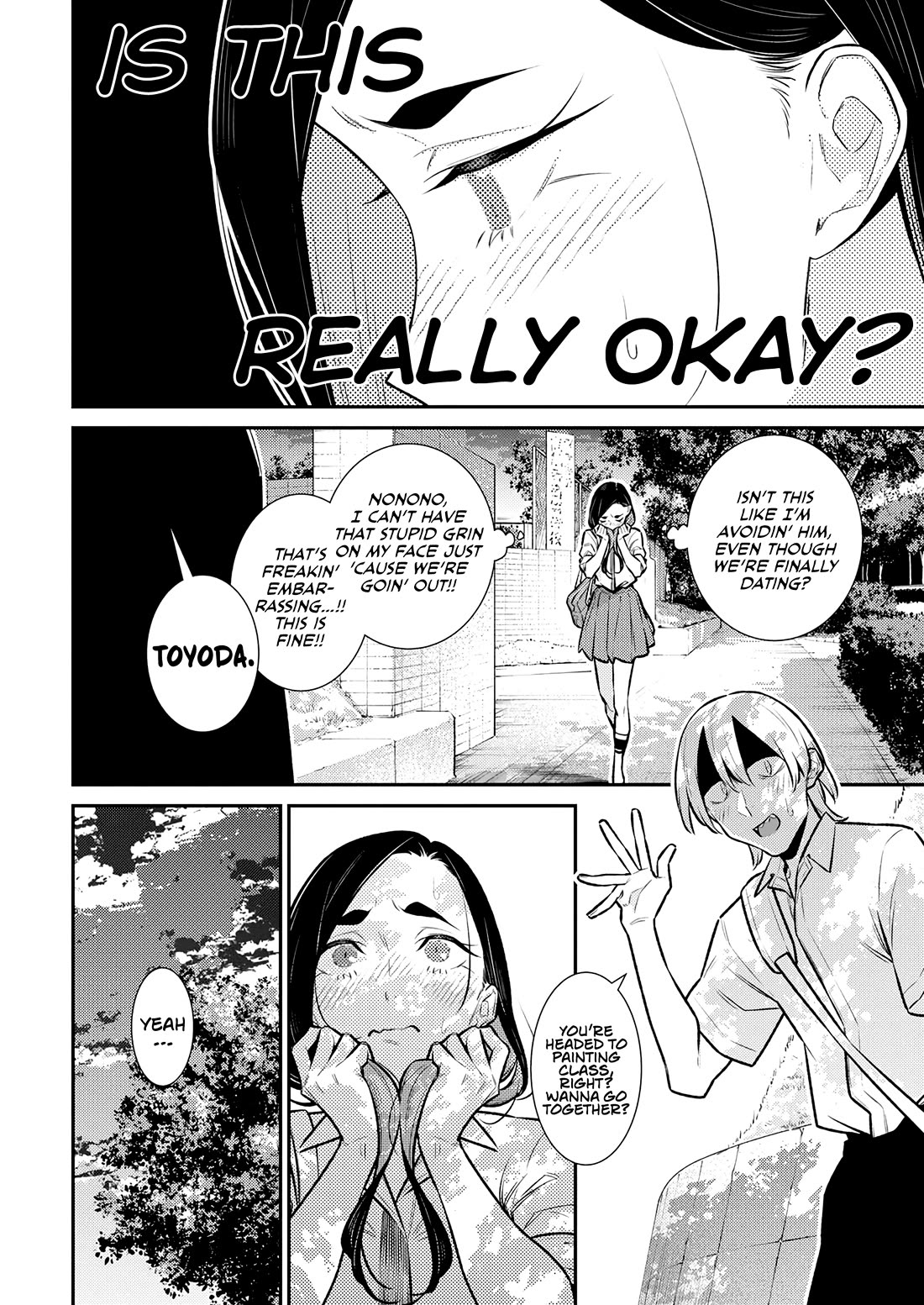 Yancha Gal no Anjou-san Chapter 167 page 8 - Chapter 167: Toyoda-san and Inuyama-kun's First-day — Toyoda-san's Side