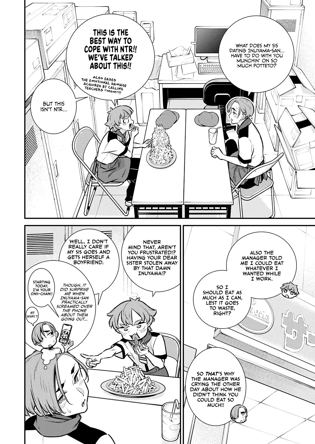 Yancha Gal no Anjou-san Chapter 170 page 4 - Chapter 170: Chita-san Wants to Eat Potteto