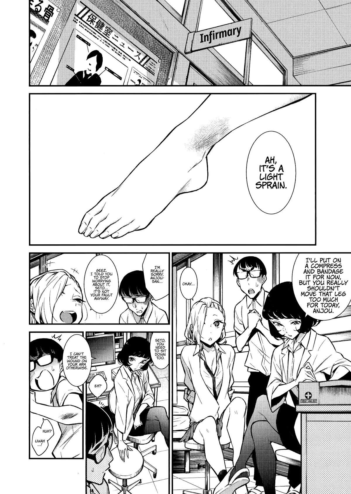 Yancha Gal no Anjou-san Chapter 34 page 5 - Chapter 34: Anjou-San Hurts Her Leg