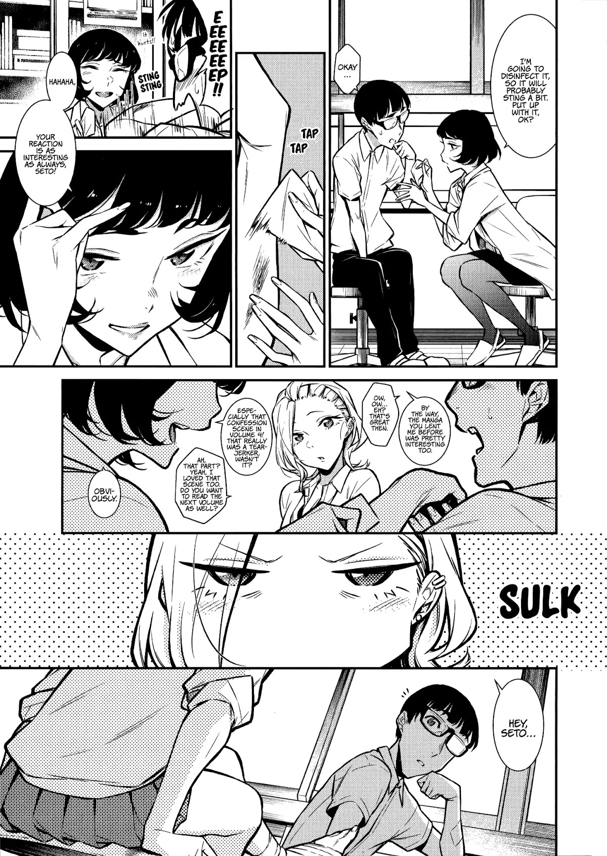 Yancha Gal no Anjou-san Chapter 34 page 6 - Chapter 34: Anjou-San Hurts Her Leg
