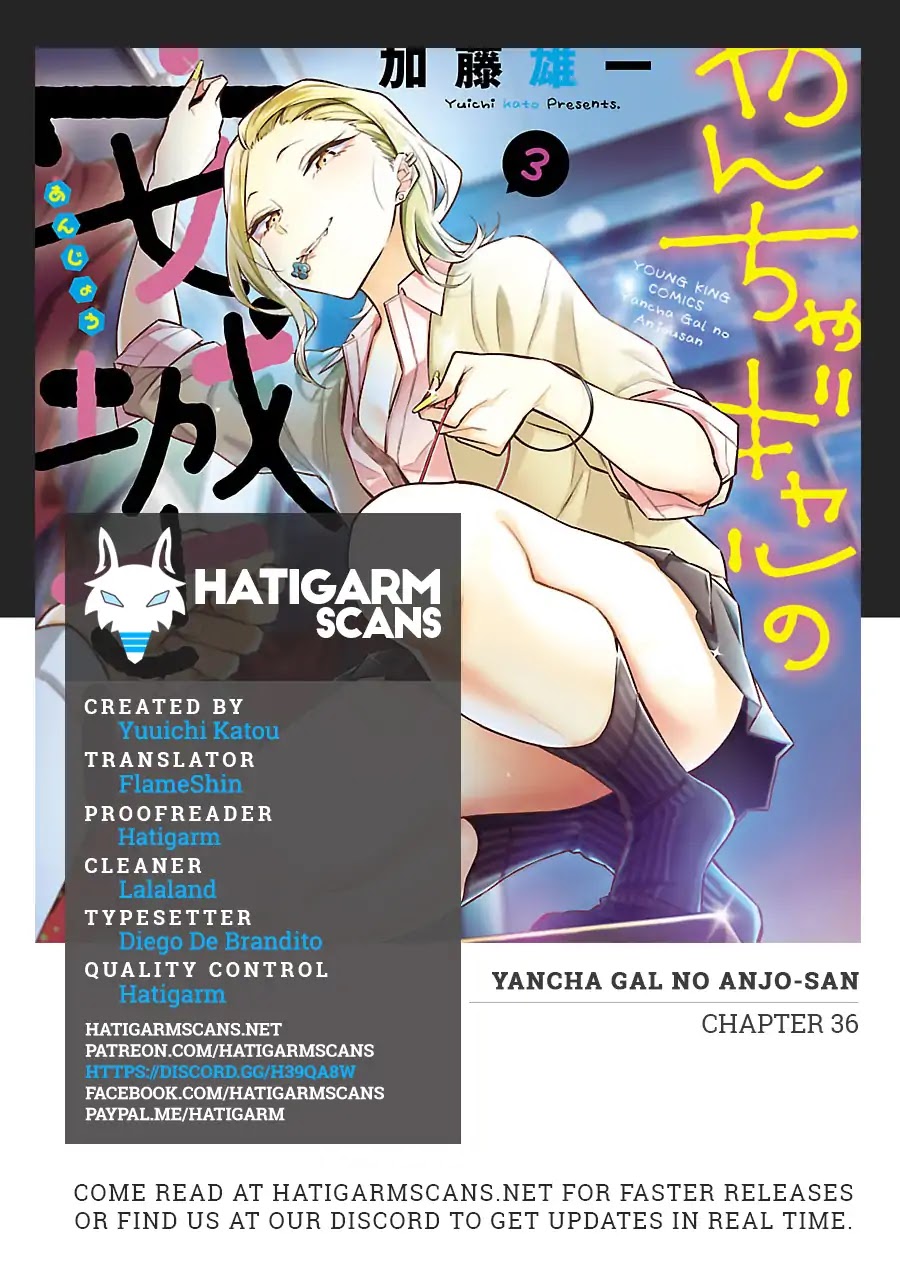 Yancha Gal no Anjou-san Chapter 36 page 1 - Chapter 36: Anjou-san and The Night Before the Cultural Festival