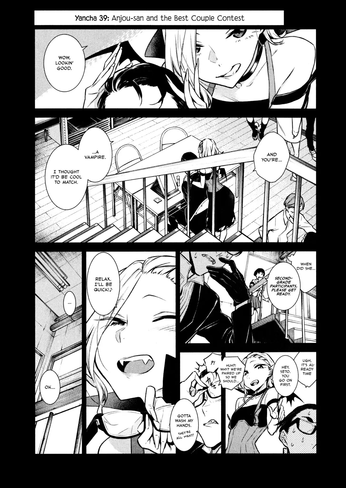 Yancha Gal no Anjou-san Chapter 39 page 1 - Chapter 39: Anjou-san and the Best Couple Contest