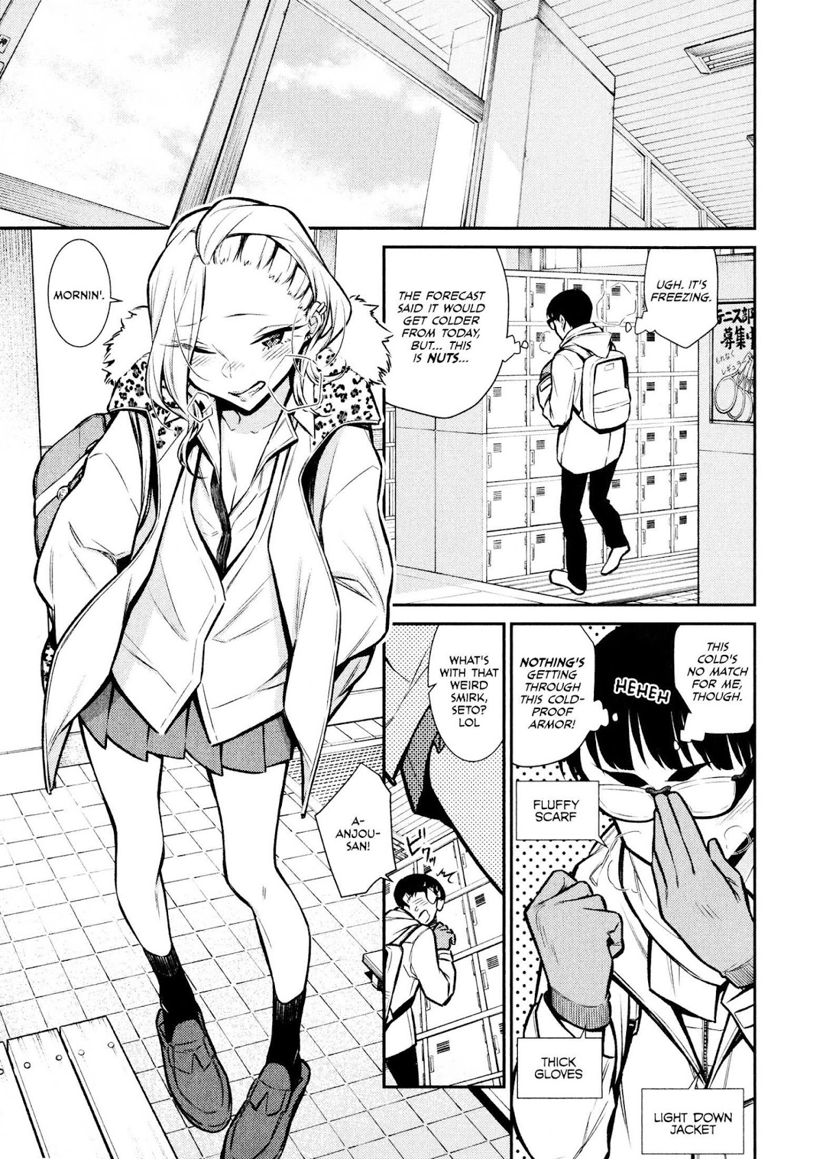 Yancha Gal no Anjou-san Chapter 56 page 1 - Chapter 56: Anjou-san Isn't Cold