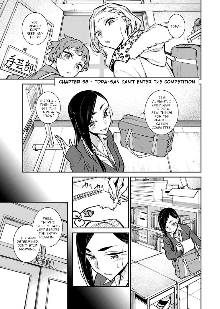 Yancha Gal no Anjou-san Chapter 58 page 1 - Chapter 58: Toda-san can't enter the competition
