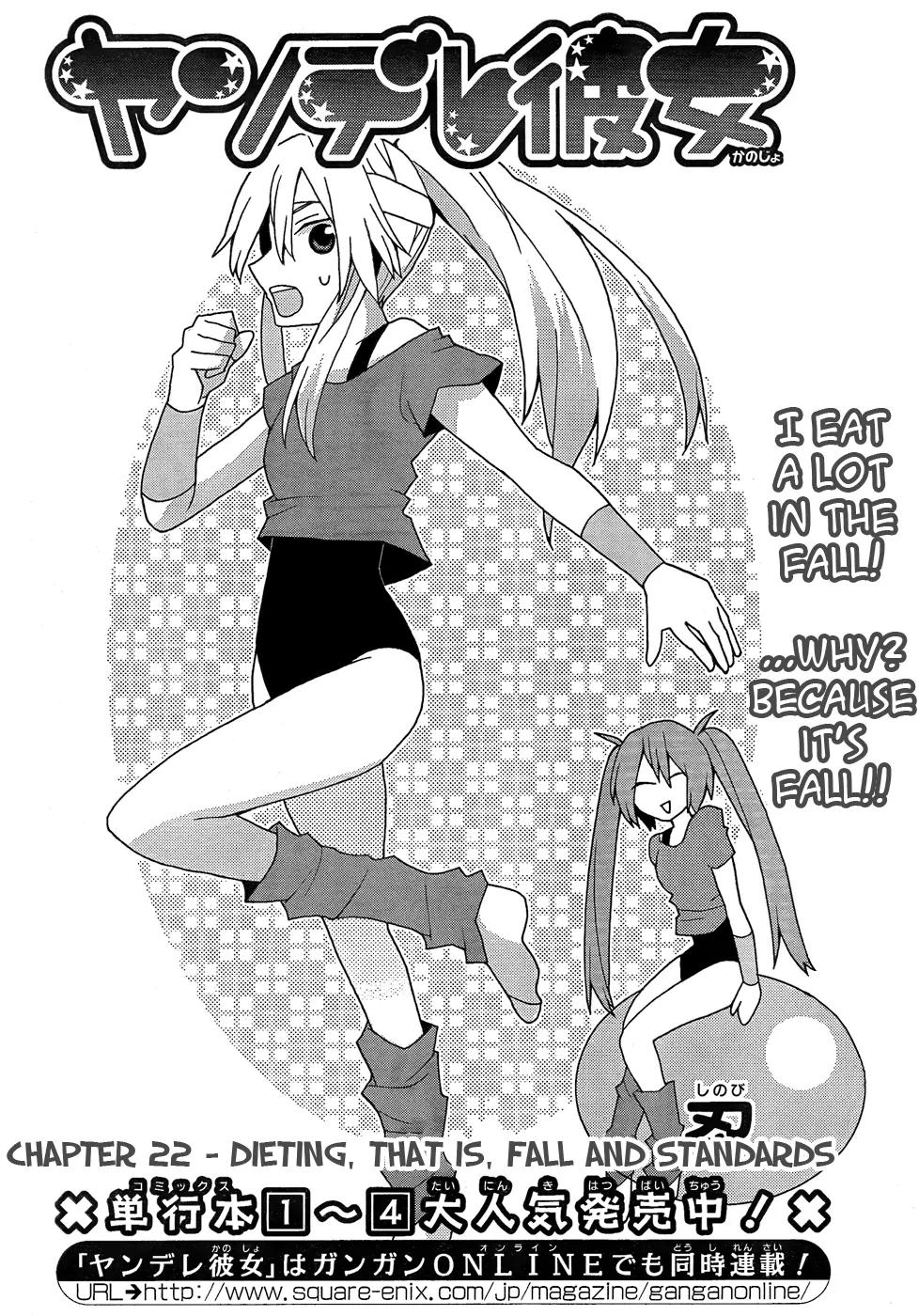 Yandere Kanojo Chapter 22 page 2 - Chapter 22: Dieting, That is, Fall and Standards