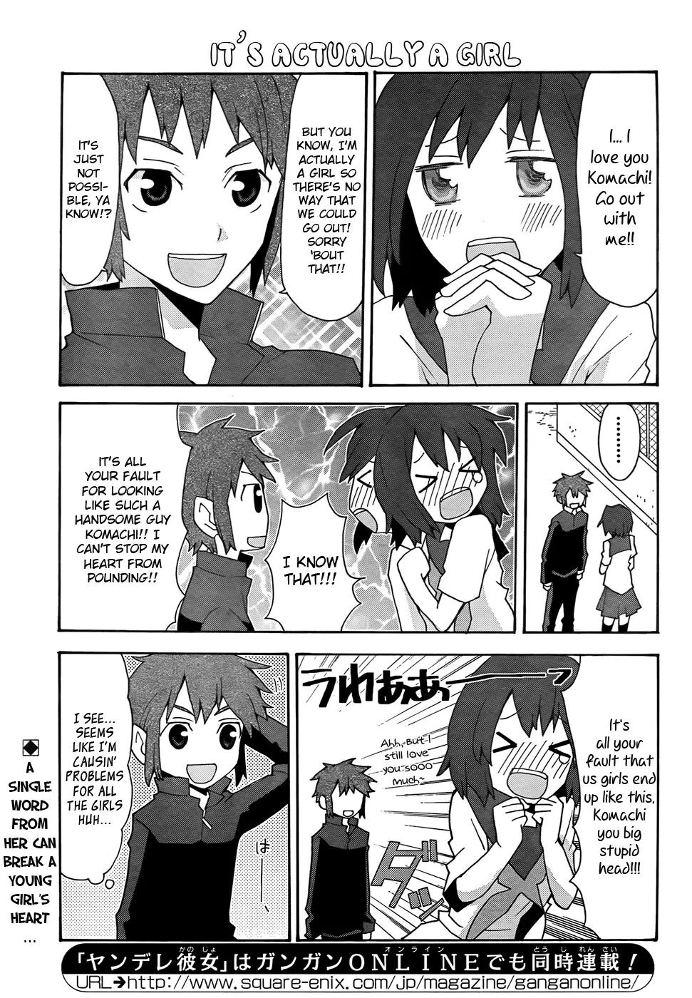 Yandere Kanojo Chapter 24 page 1 - Chapter 24: Femininity, That is, My Fair Lady